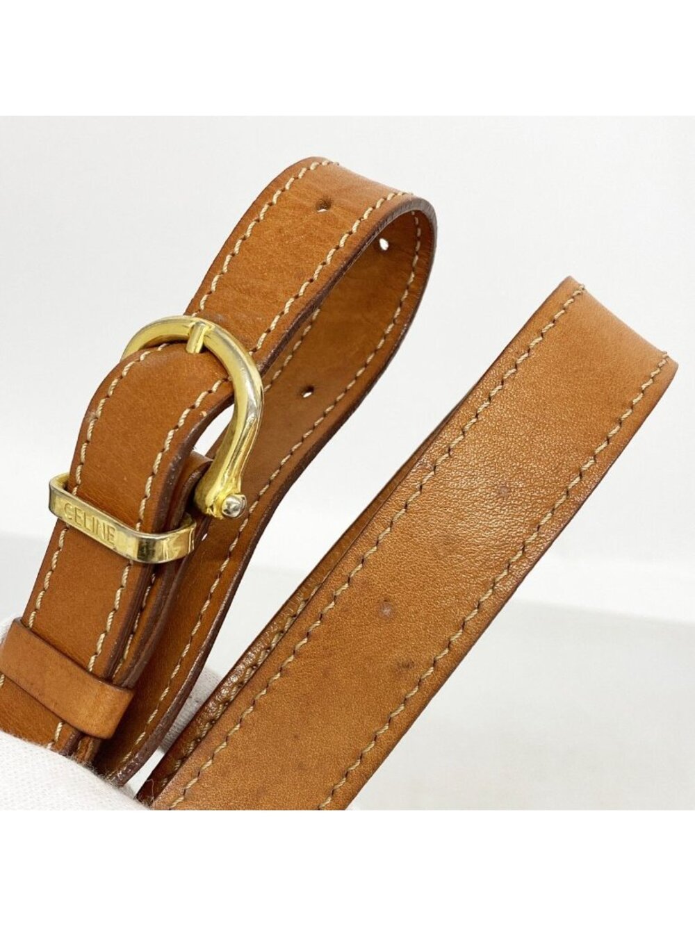 Celine Shoulder Bag Macadam Brown Gold - Picture 7 of 10